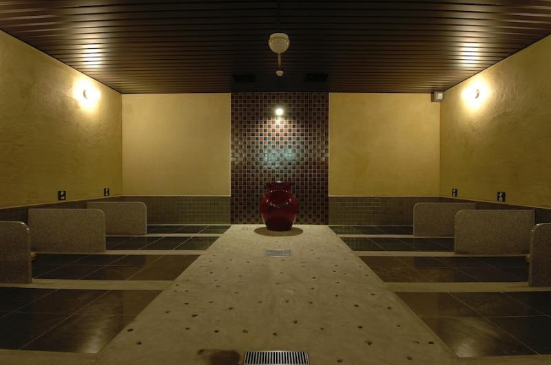 上方温泉一休 京都本館の岩盤浴の内部